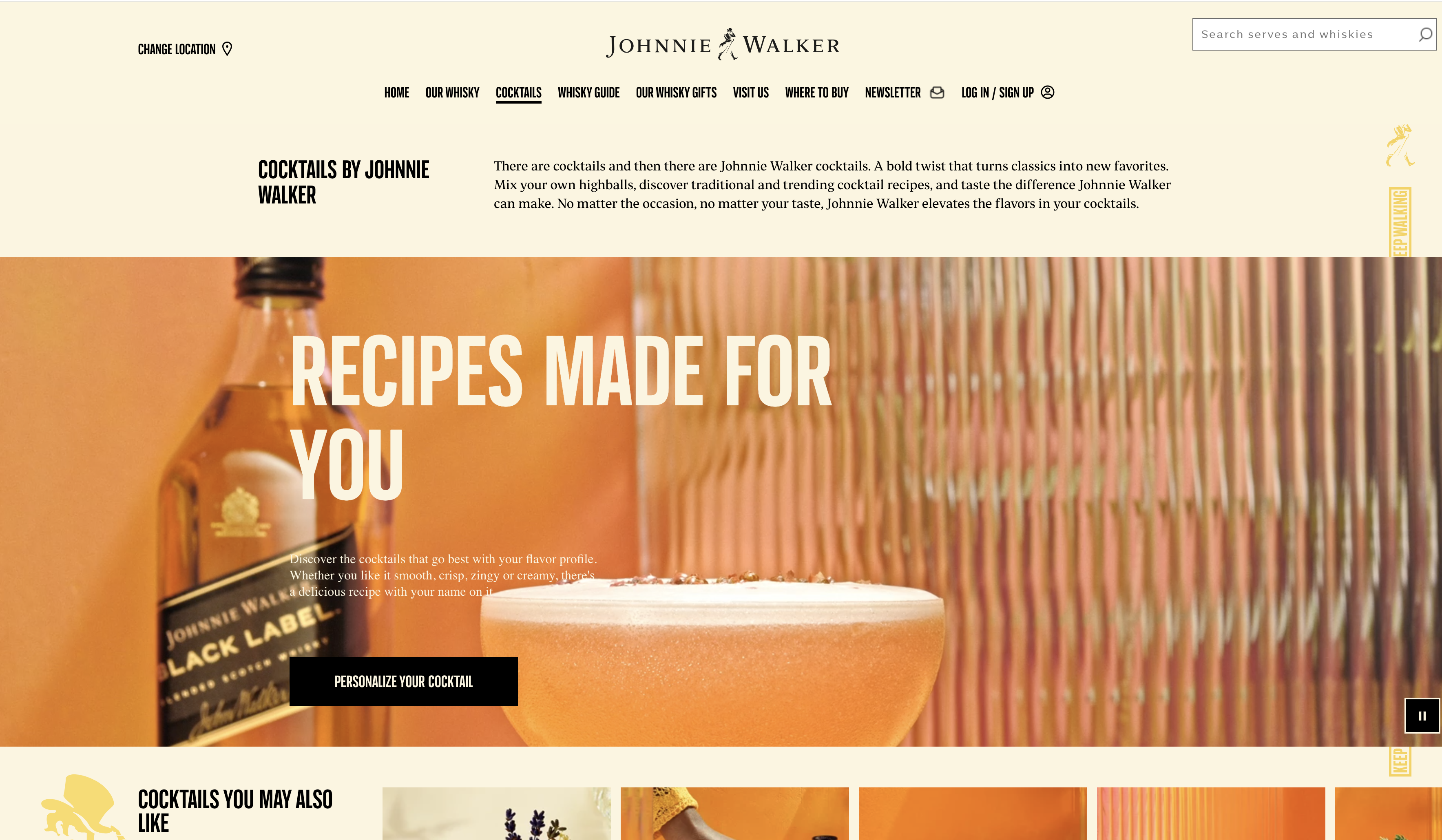 landing page